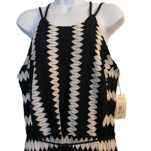 a.n.a Classic Black Label Striped Maxi Dress, XL, NWT - Picture 2 of 5